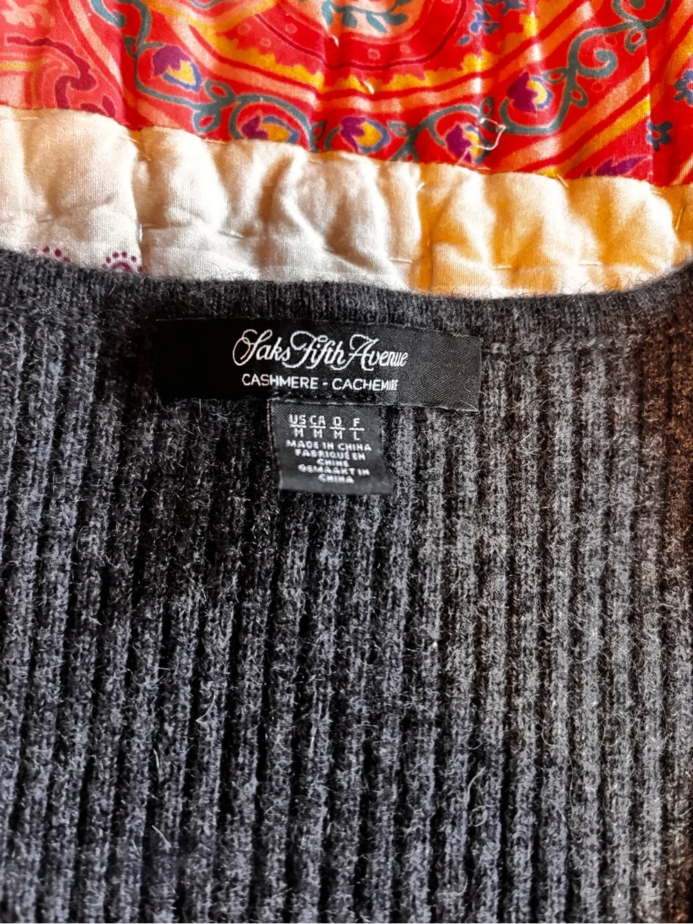 Cashmere Saks sweater